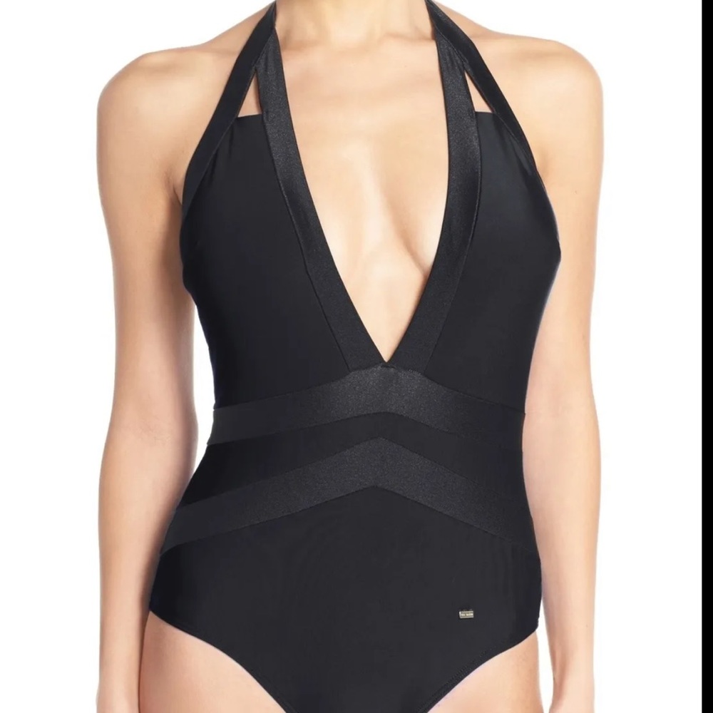 Ted Baker London 'Ralinda' Halter One-Piece Swimsuit